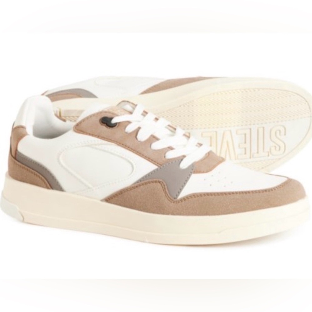 Steve Madden Sneakers P-Dion Men 8 Neutral Streetwear Casual, New in Box